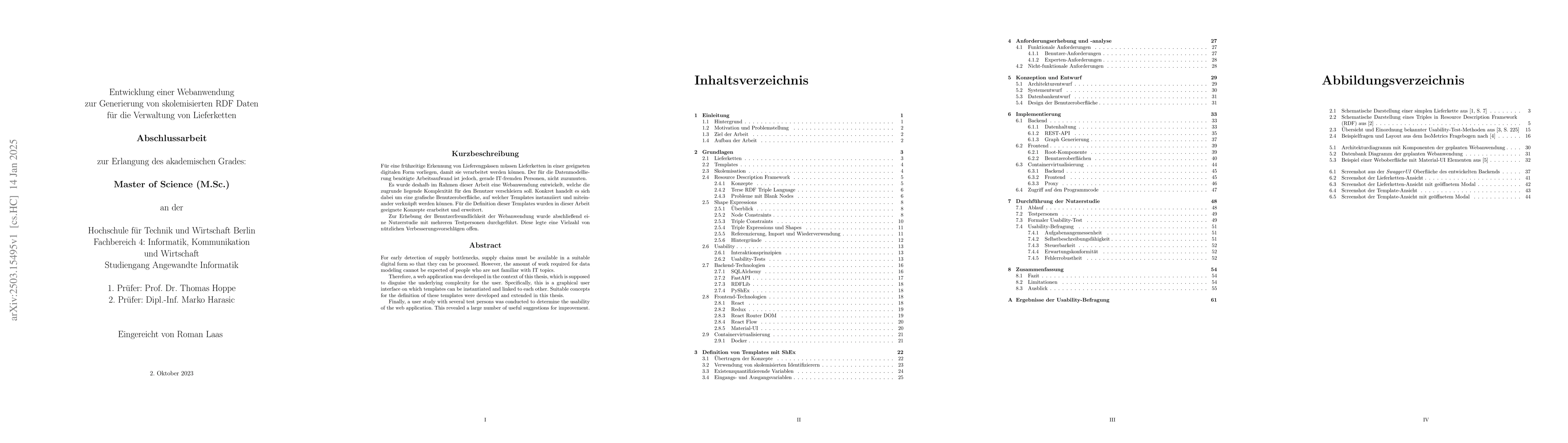 Thumbnail for Entwicklung einer Webanwendung zur Generierung von skolemisierten RDF
  Daten für die Verwaltung von Lieferketten