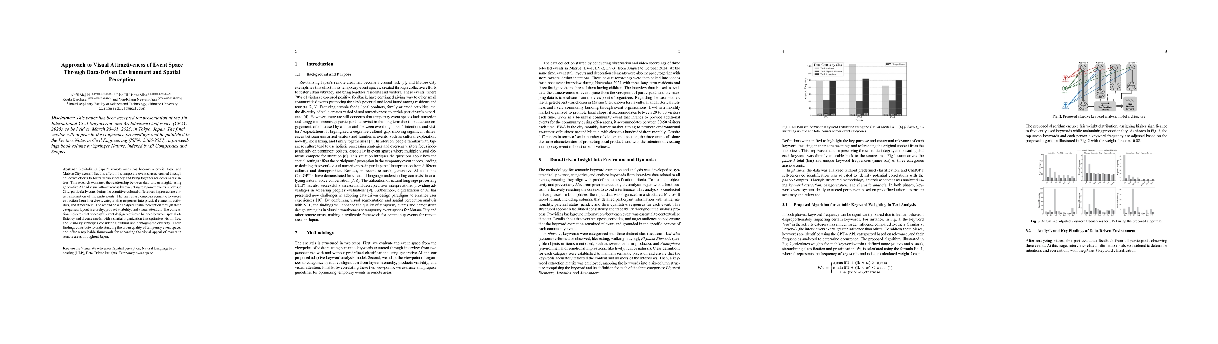 Thumbnail for Approach to Visual Attractiveness of Event Space Through Data-Driven
  Environment and Spatial Perception