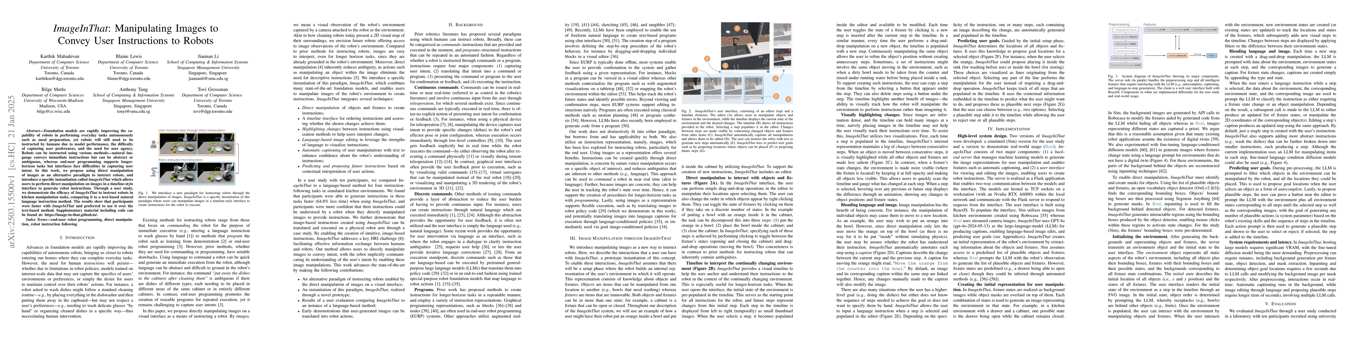 Thumbnail for ImageInThat: Manipulating Images to Convey User Instructions to Robots
