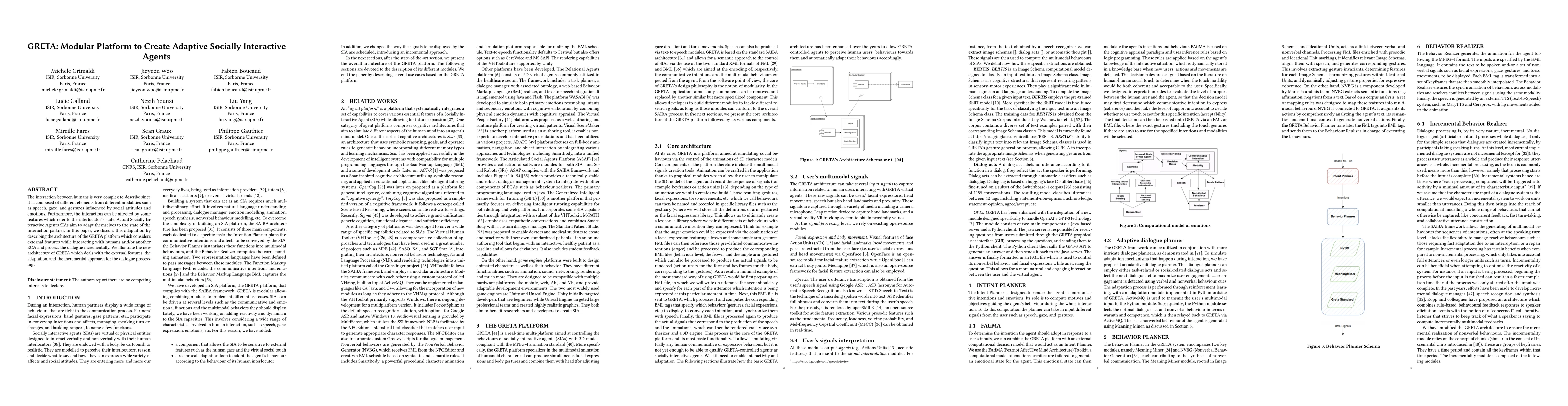 Thumbnail for GRETA: Modular Platform to Create Adaptive Socially Interactive Agents