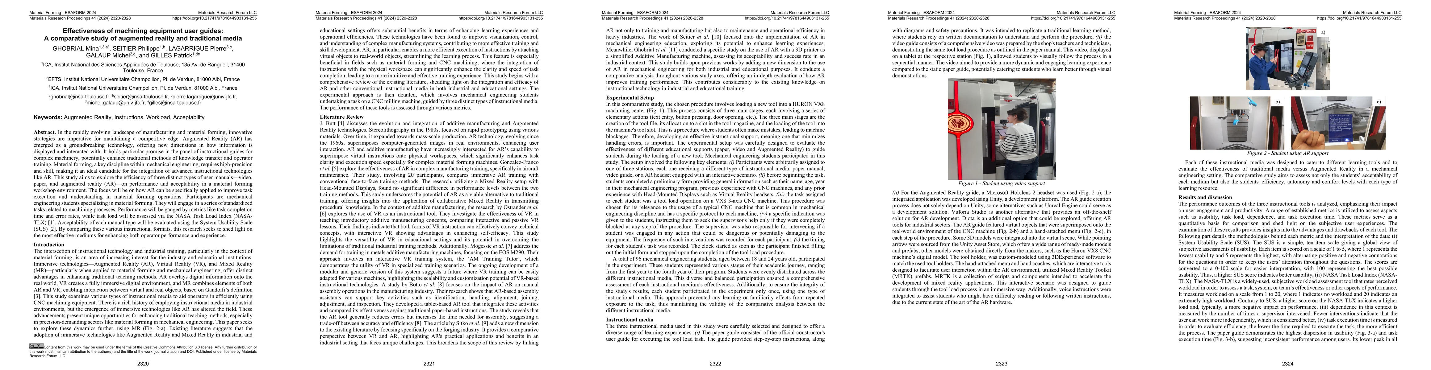 Thumbnail for Effectiveness of machining equipment user guides: A comparative study of
  augmented reality and traditional media