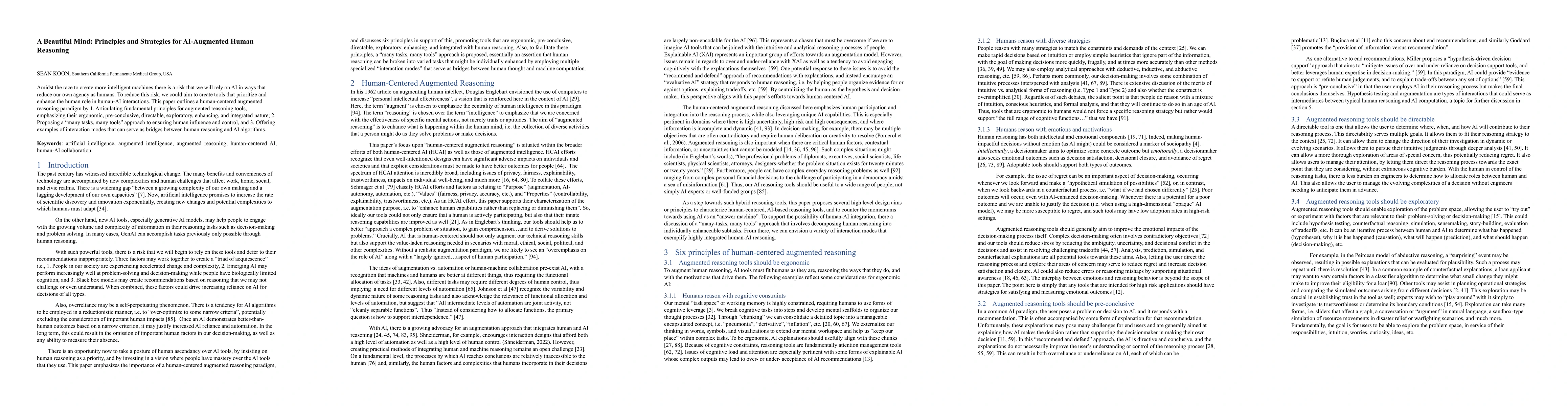 Thumbnail for A Beautiful Mind: Principles and Strategies for AI-Augmented Human
  Reasoning