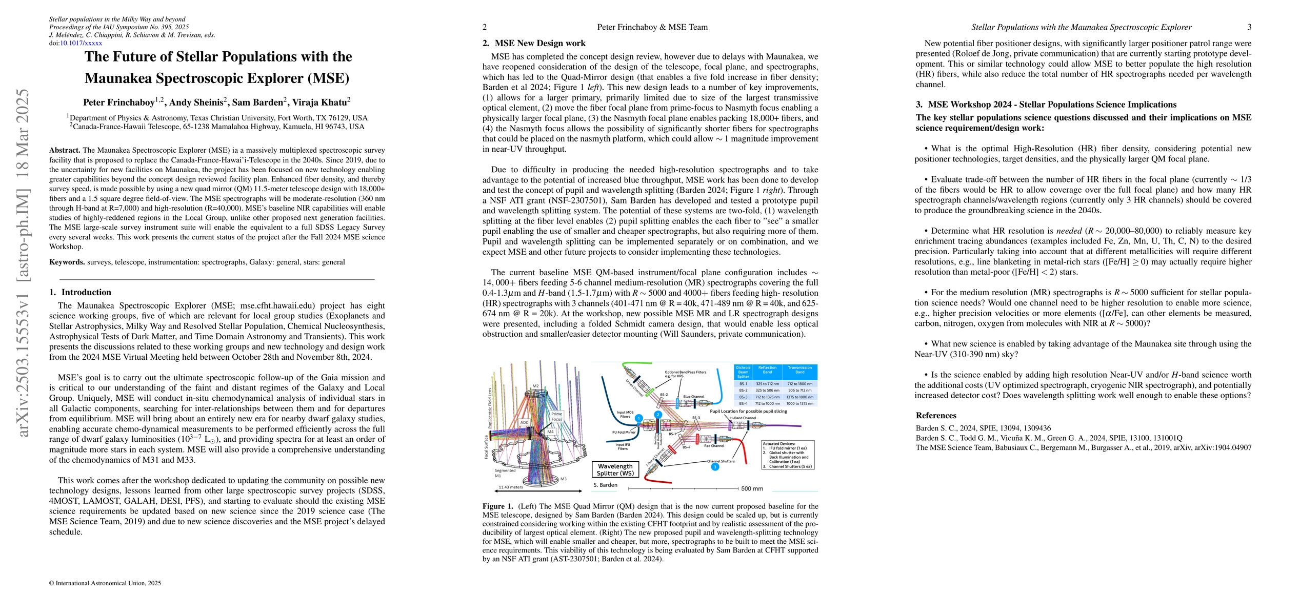 Thumbnail for The Future of Stellar Populations with the Maunakea Spectroscopic
  Explorer (MSE)