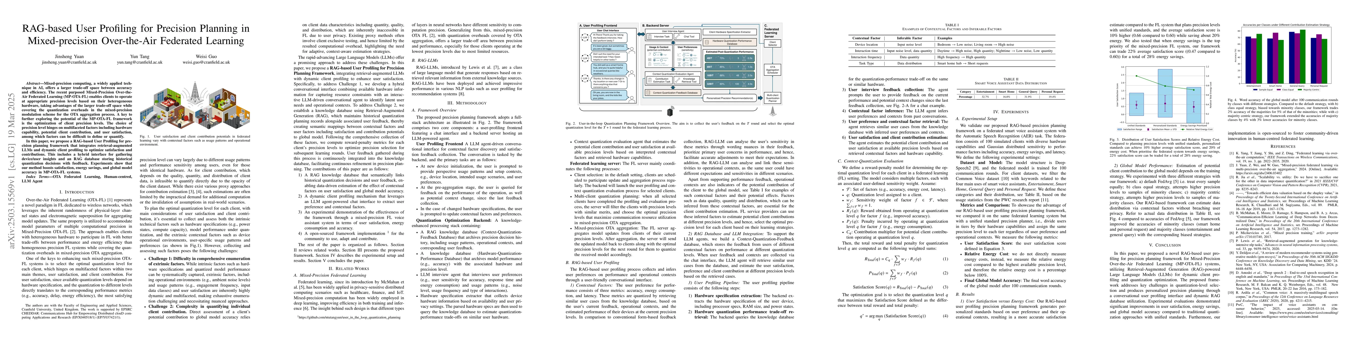 Thumbnail for RAG-based User Profiling for Precision Planning in Mixed-precision
  Over-the-Air Federated Learning