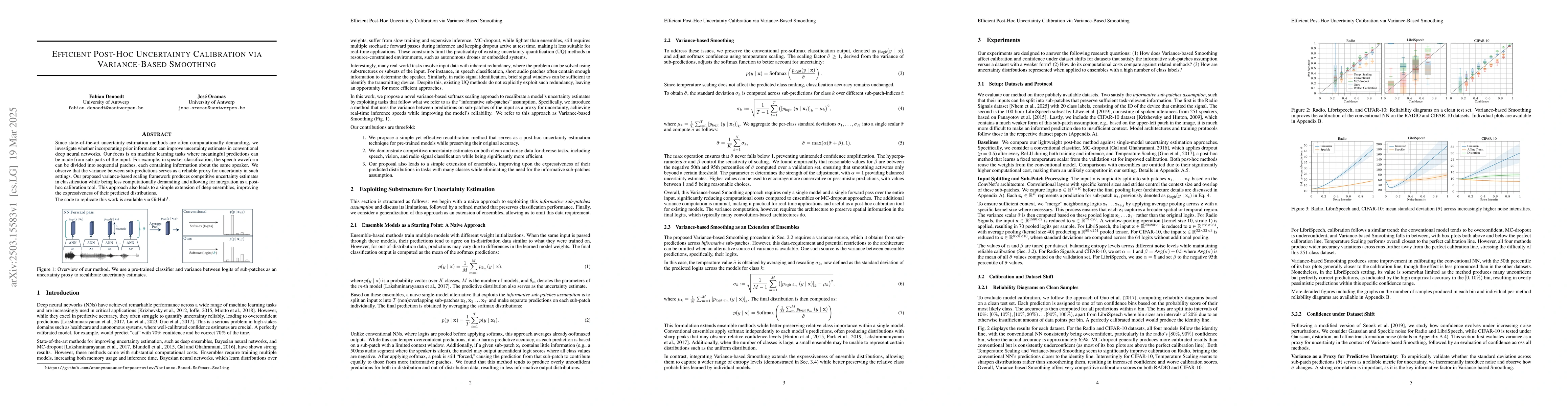 Thumbnail for Efficient Post-Hoc Uncertainty Calibration via Variance-Based Smoothing