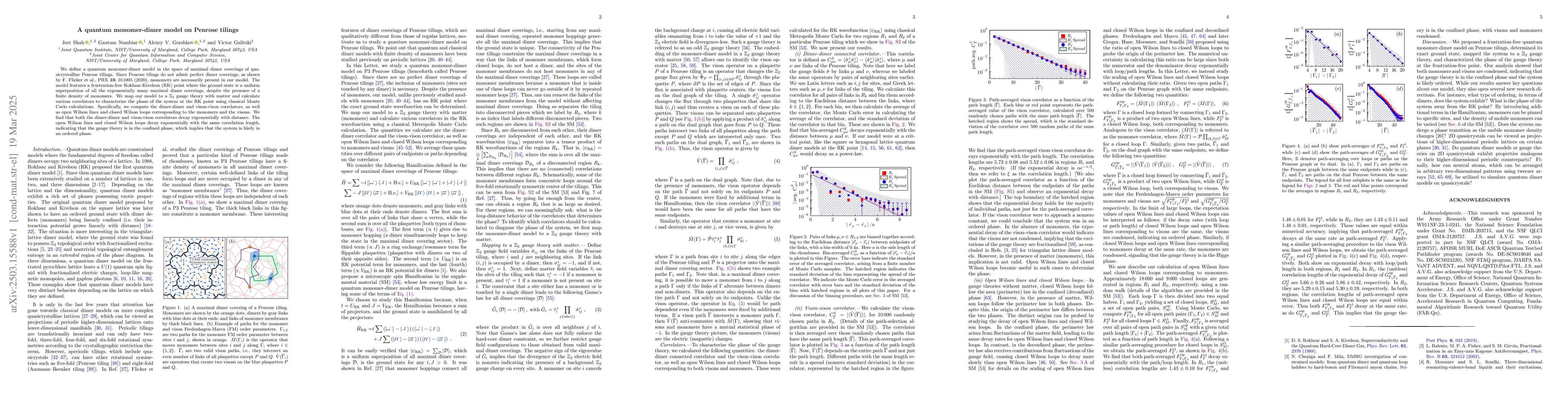 Thumbnail for A quantum monomer-dimer model on Penrose tilings