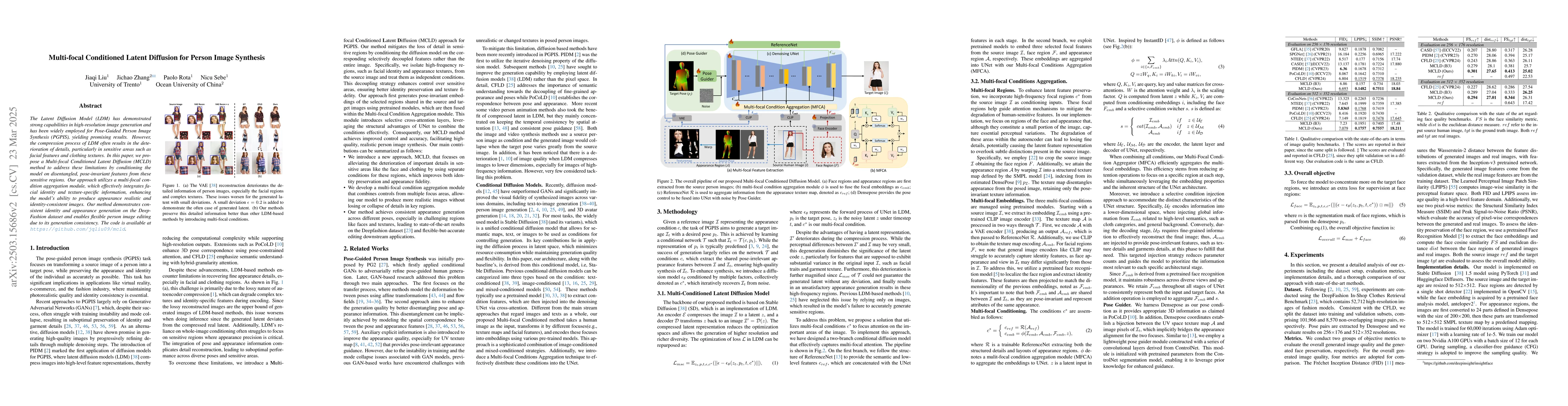 Thumbnail for Multi-focal Conditioned Latent Diffusion for Person Image Synthesis
