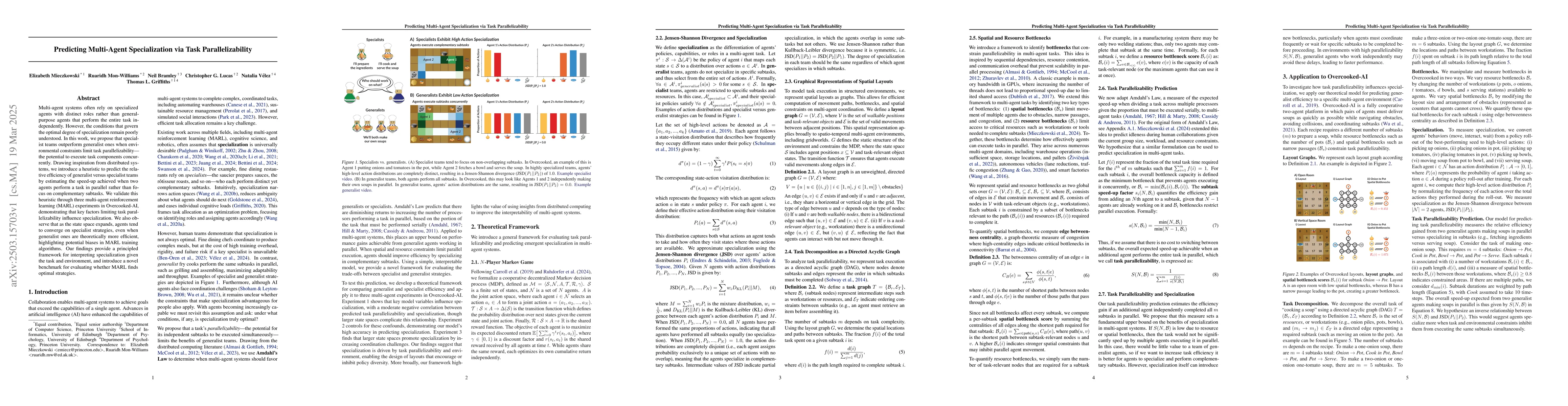 Thumbnail for Predicting Multi-Agent Specialization via Task Parallelizability