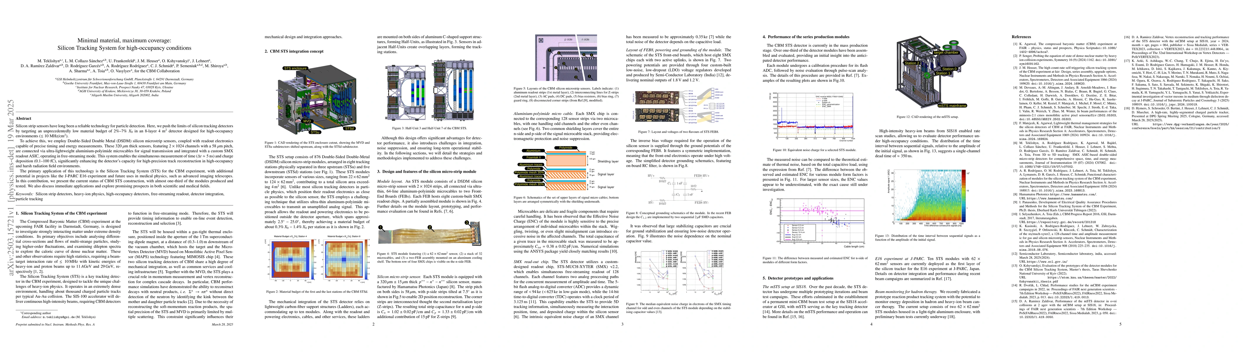 Thumbnail for Minimal material, maximum coverage: Silicon Tracking System for
  high-occupancy conditions