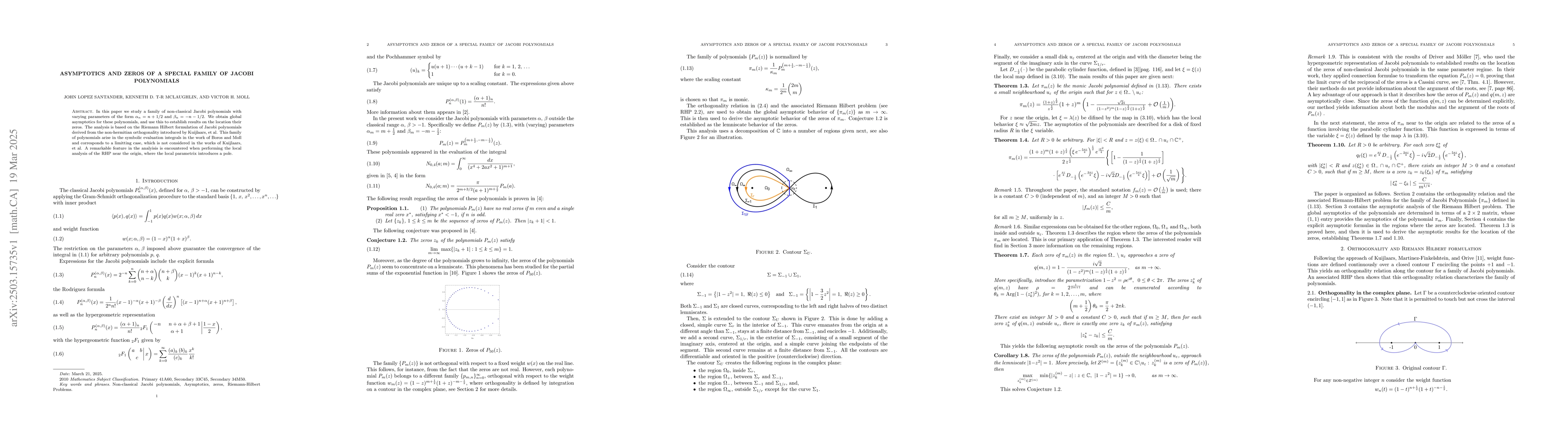 Thumbnail for Asymptotics and zeros of a special family of Jacobi polynomials