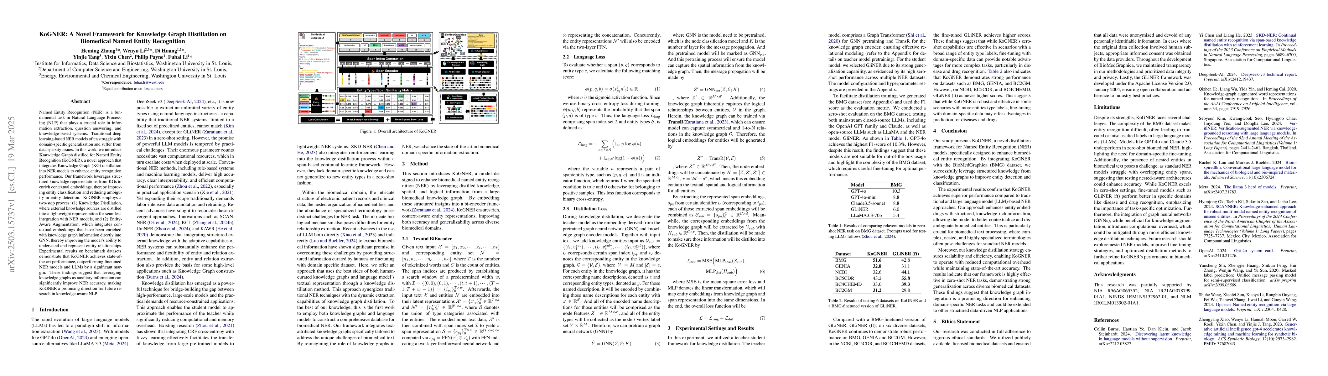 Thumbnail for KoGNER: A Novel Framework for Knowledge Graph Distillation on Biomedical
  Named Entity Recognition