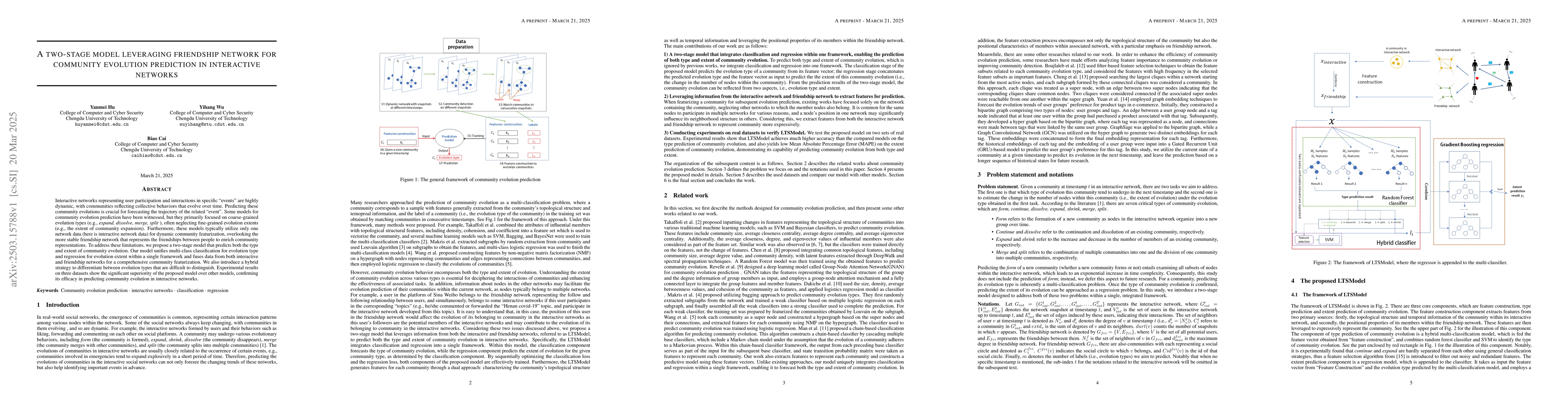 Thumbnail for A two-stage model leveraging friendship network for community evolution
  prediction in interactive networks