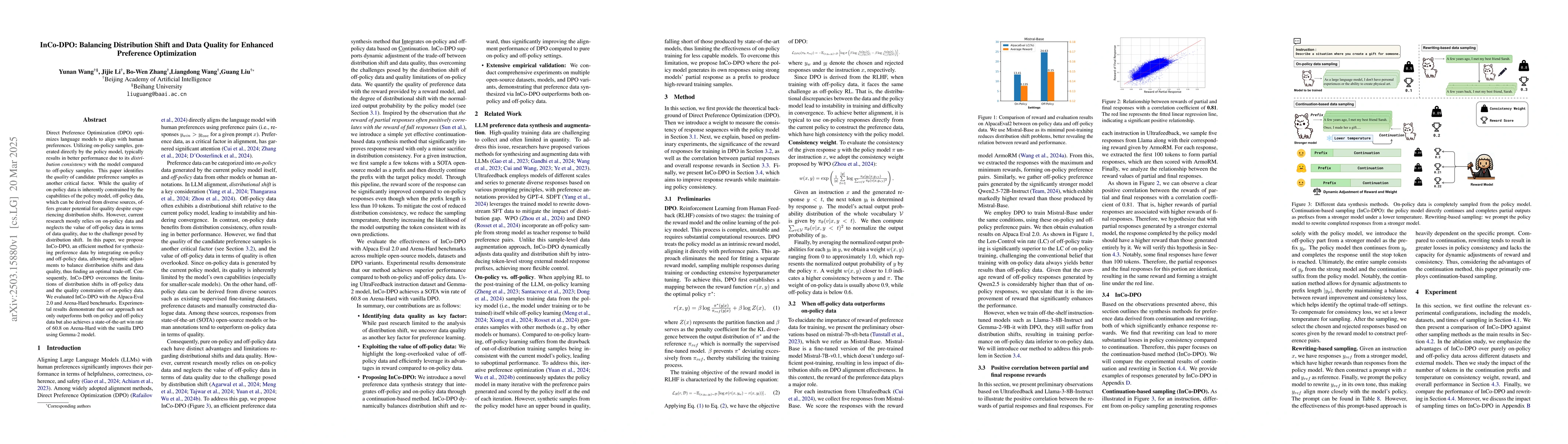 Thumbnail for InCo-DPO: Balancing Distribution Shift and Data Quality for Enhanced
  Preference Optimization