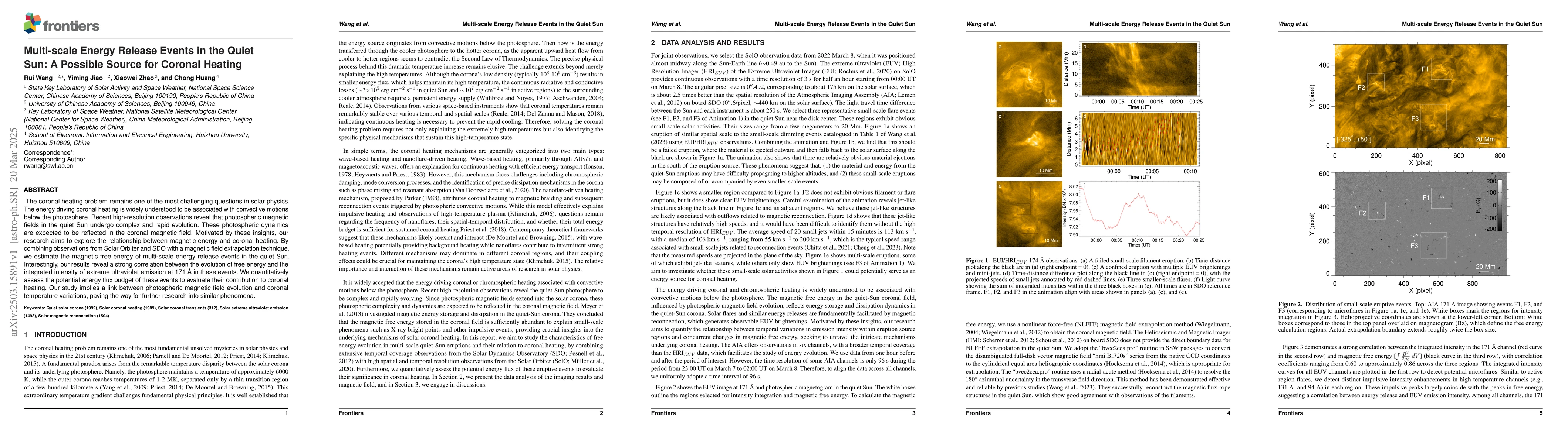 Thumbnail for Multi-scale Energy Release Events in the Quiet Sun: A Possible Source
  for Coronal Heating