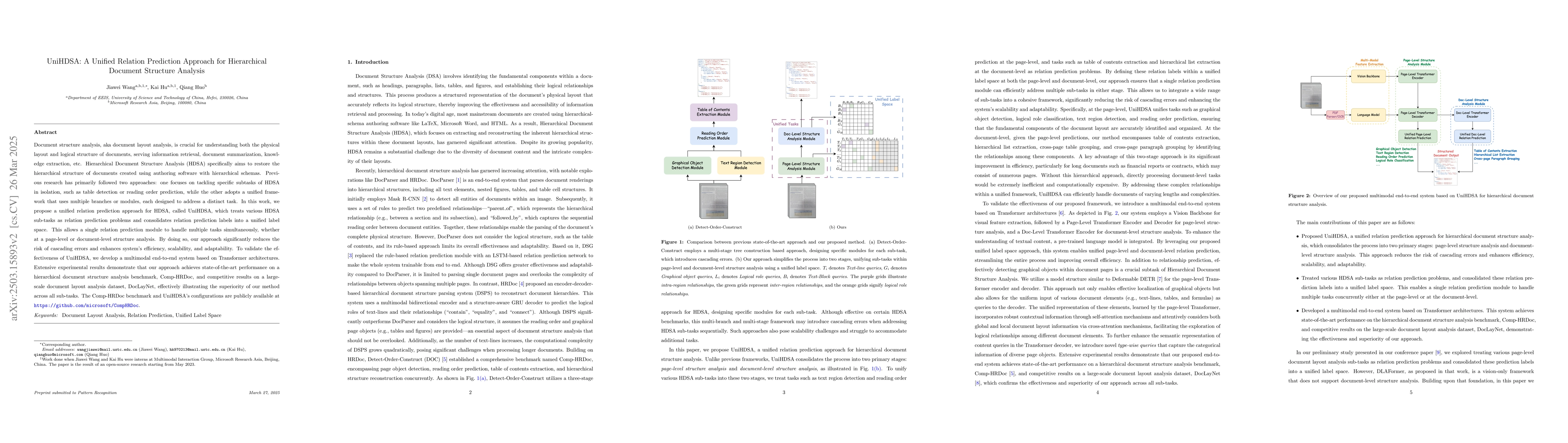 Thumbnail for UniHDSA: A Unified Relation Prediction Approach for Hierarchical
  Document Structure Analysis
