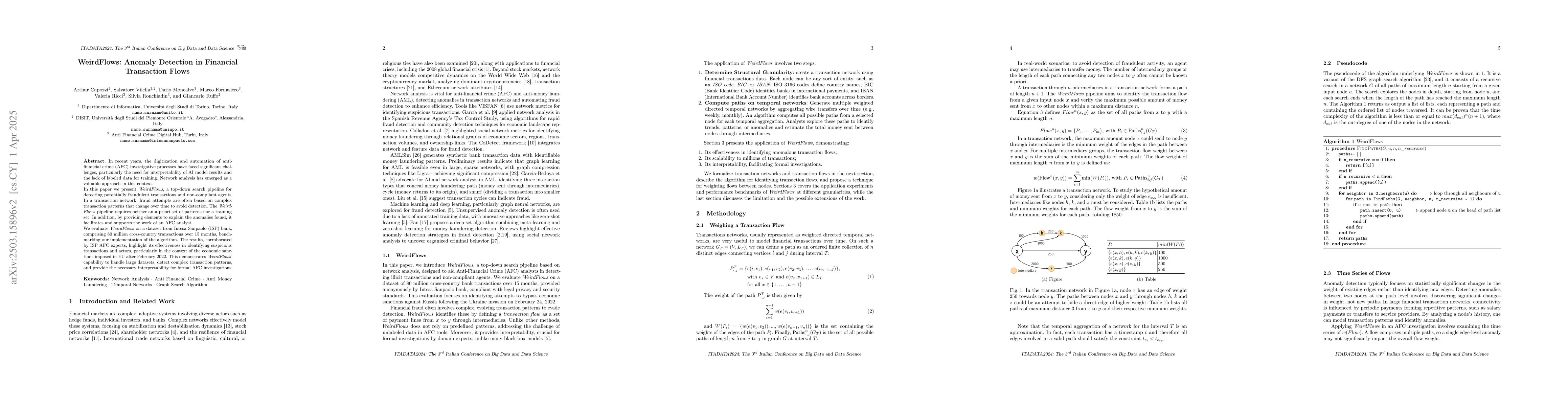 Thumbnail for WeirdFlows: Anomaly Detection in Financial Transaction Flows