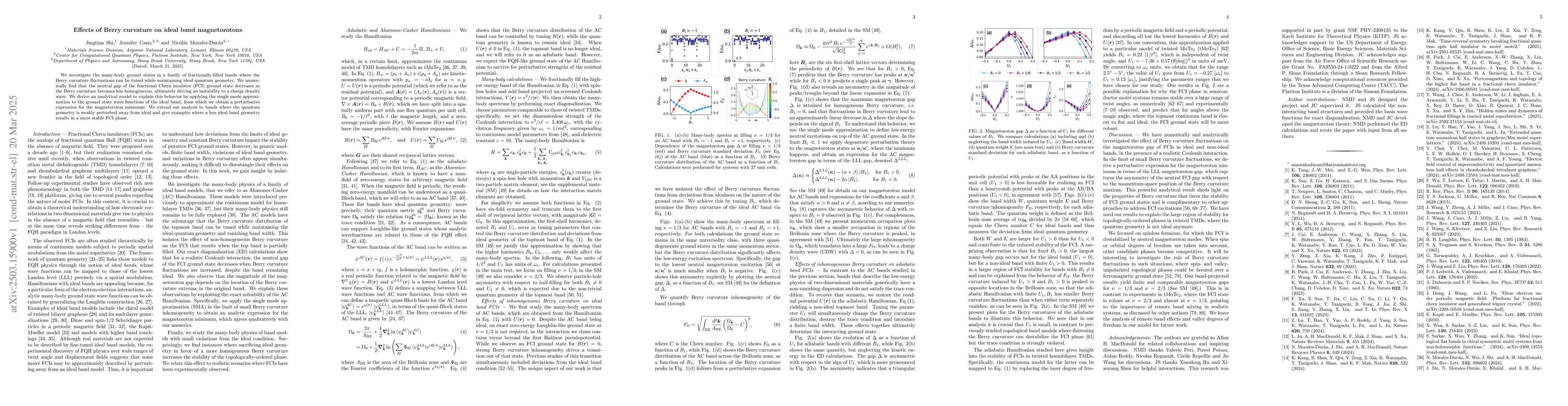 Thumbnail for Effects of Berry curvature on ideal band magnetorotons