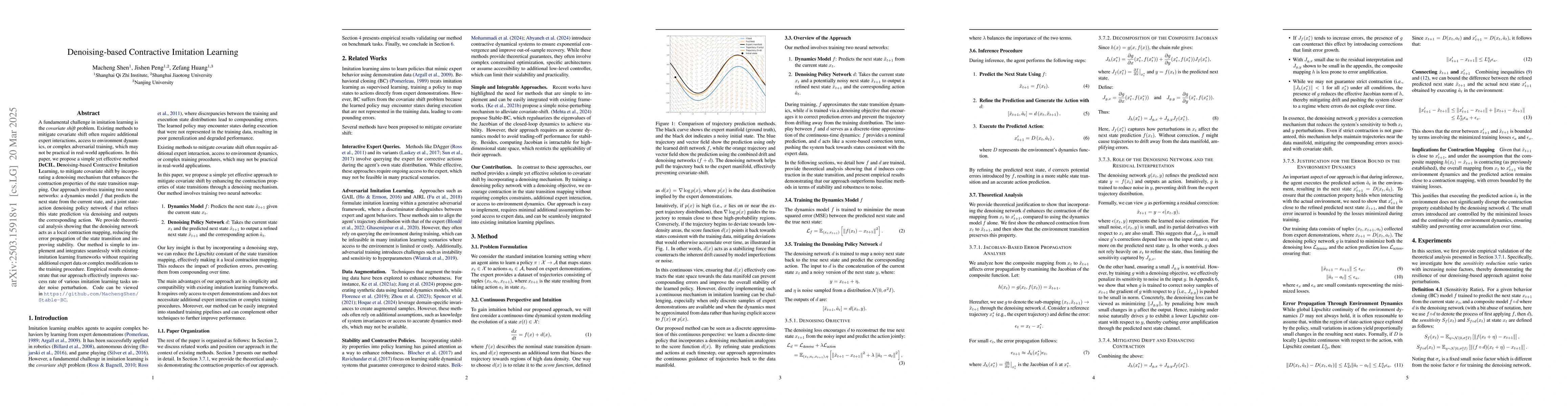 Thumbnail for Denoising-based Contractive Imitation Learning