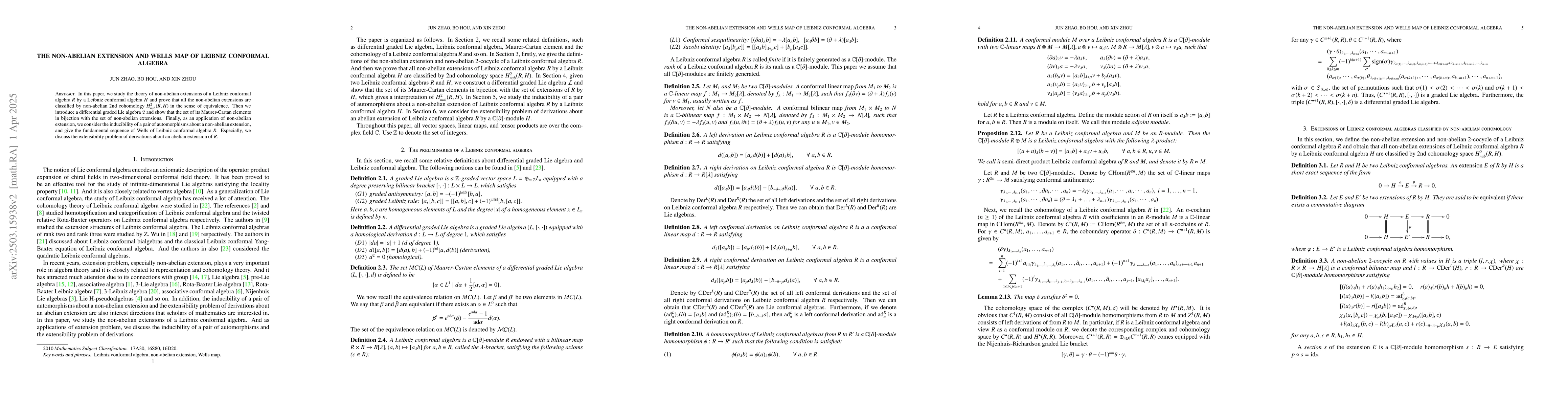 Thumbnail for Non-abelian extensions of Lie conformal algebras