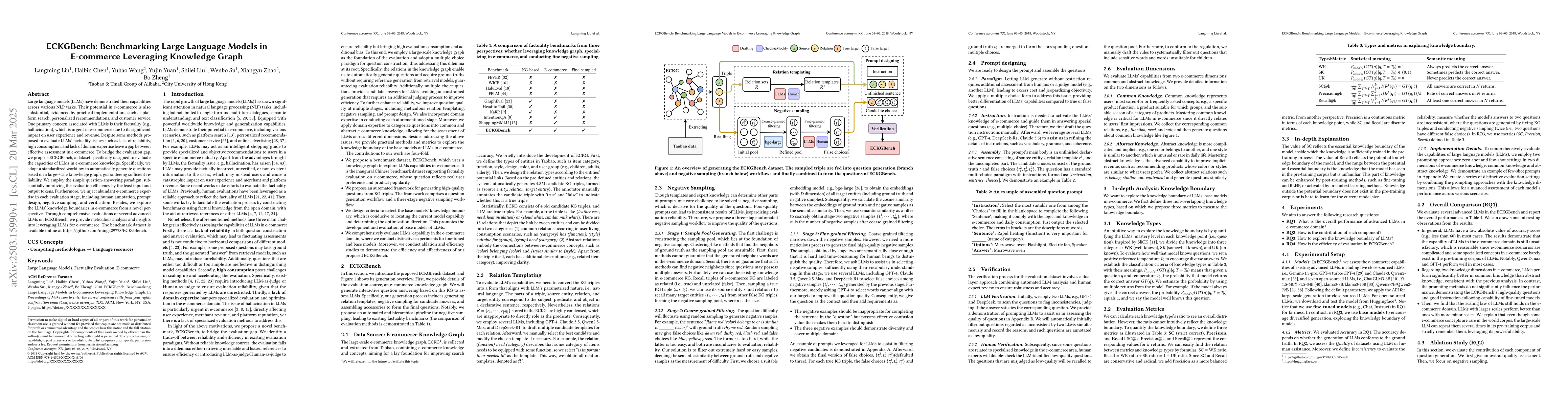 Thumbnail for ECKGBench: Benchmarking Large Language Models in E-commerce Leveraging
  Knowledge Graph