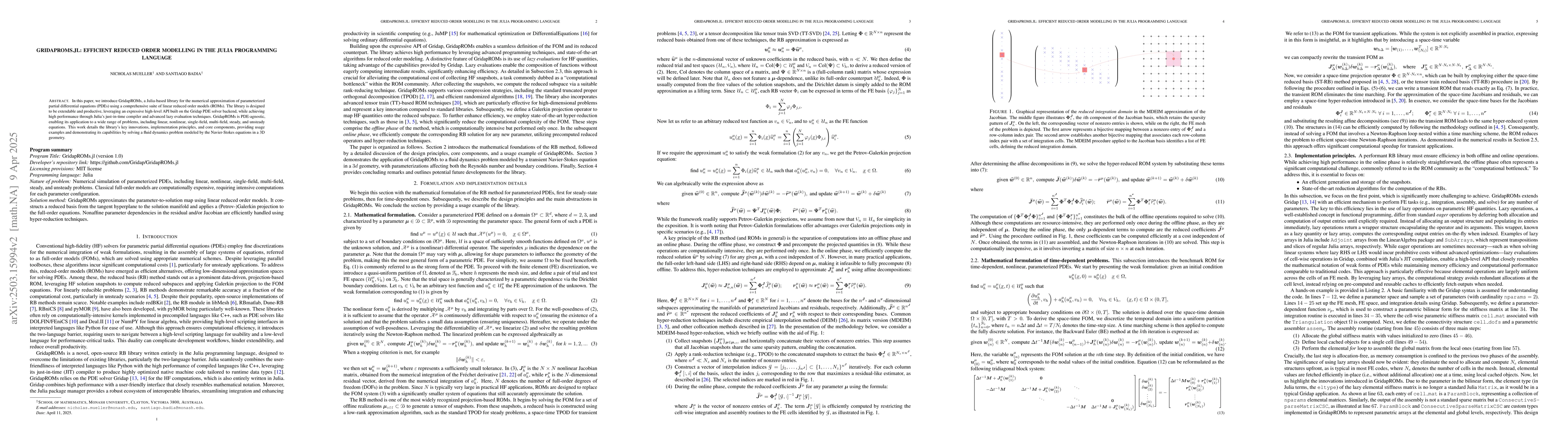 Thumbnail for A framework for efficient reduced order modelling in the Julia
  programming language