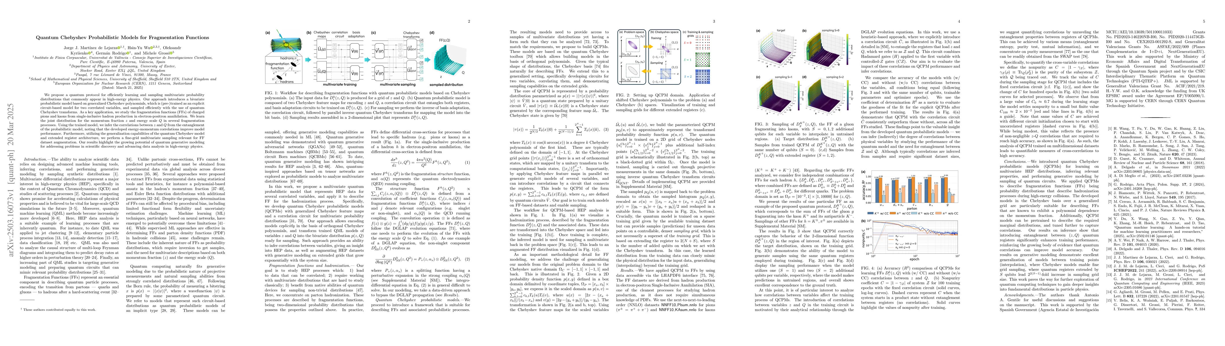 Thumbnail for Quantum Chebyshev Probabilistic Models for Fragmentation Functions