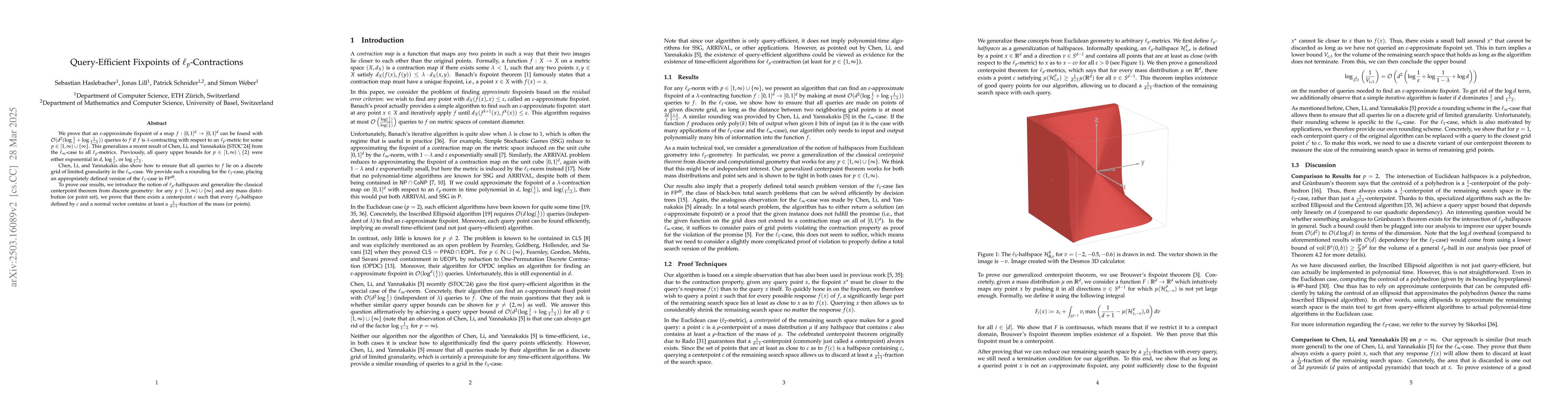 Thumbnail for Query-Efficient Fixpoints of $\ell_p$-Contractions