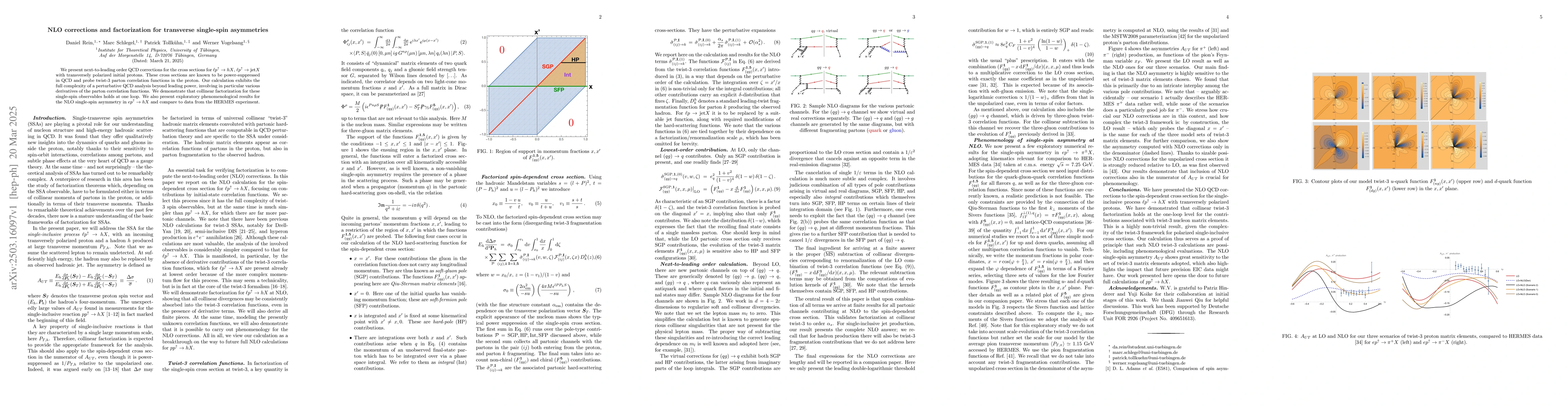 Thumbnail for NLO corrections and factorization for transverse single-spin asymmetries