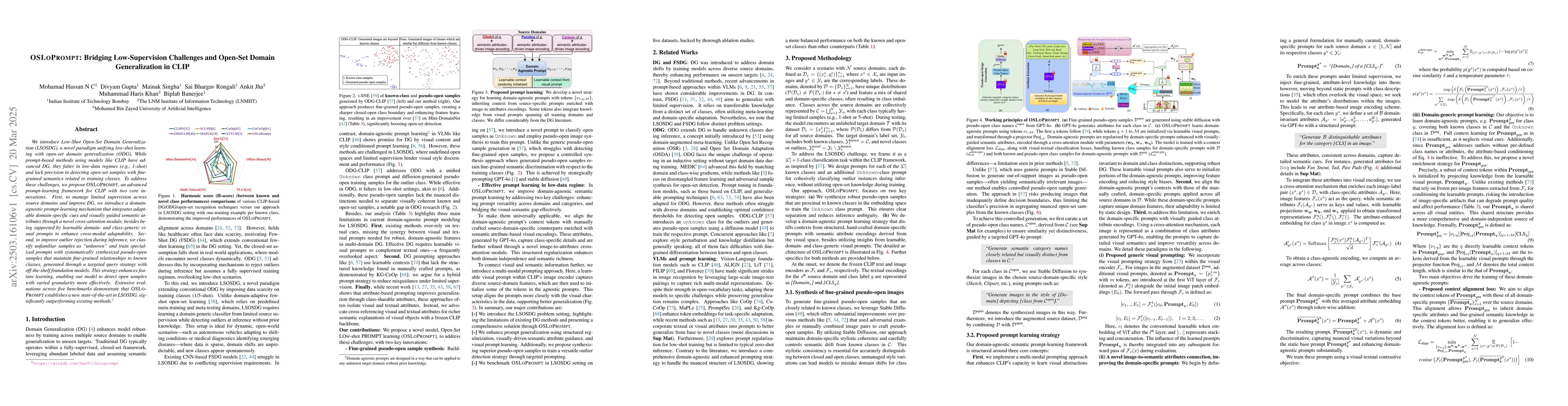 Thumbnail for OSLoPrompt: Bridging Low-Supervision Challenges and Open-Set Domain
  Generalization in CLIP