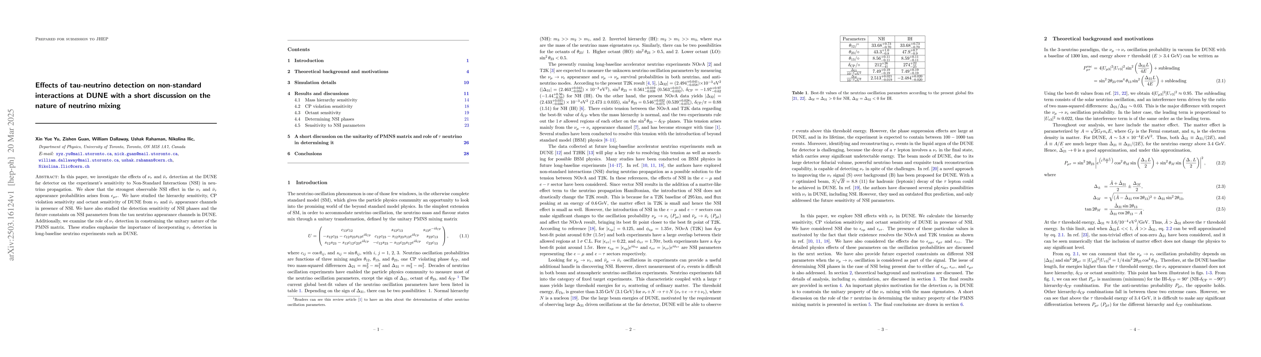 Thumbnail for Effects of tau-neutrino detection on non-standard interactions at DUNE
  with a short discussion on the nature of neutrino mixing