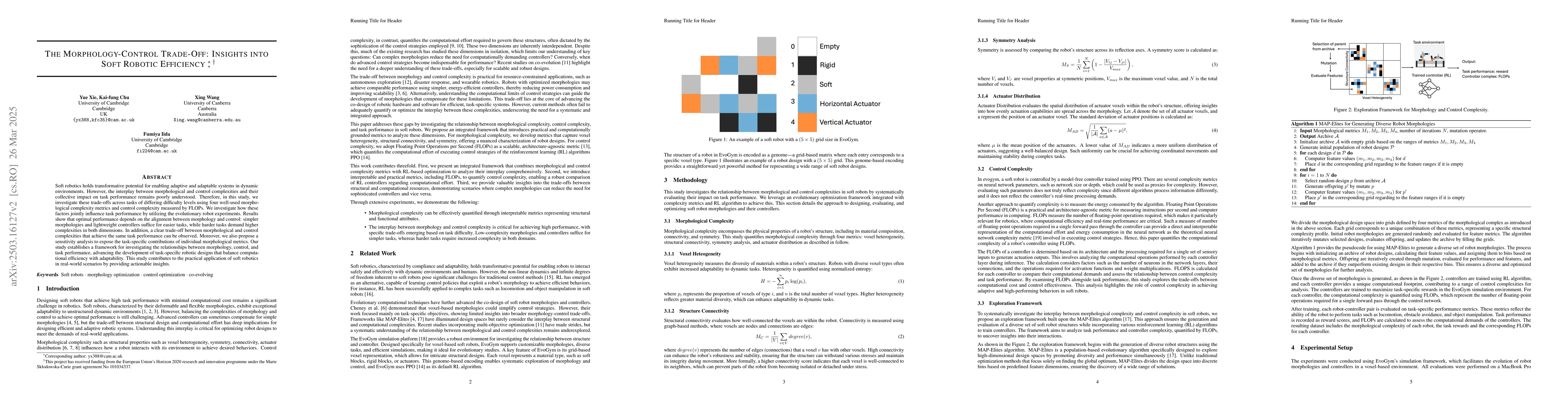 Thumbnail for The Morphology-Control Trade-Off: Insights into Soft Robotic Efficiency