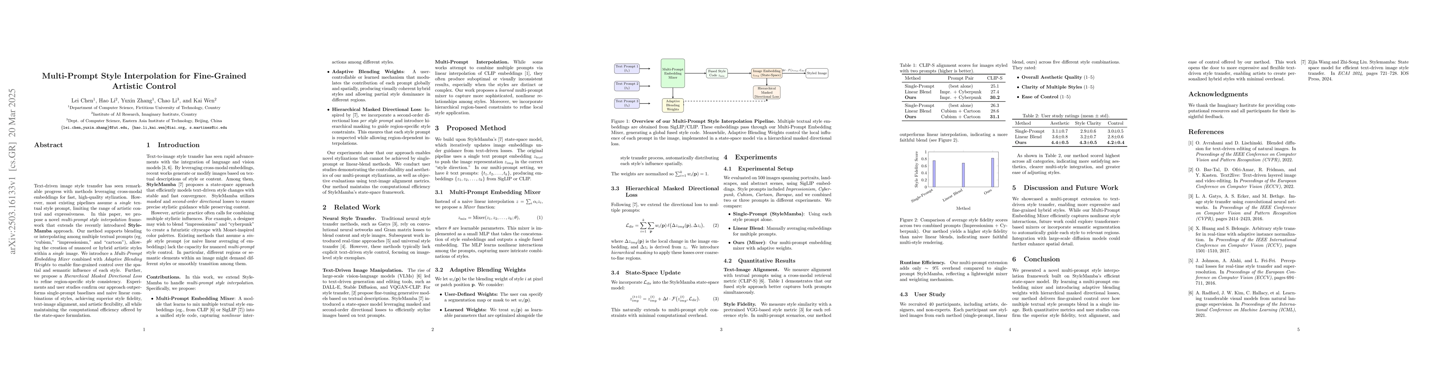 Thumbnail for Multi-Prompt Style Interpolation for Fine-Grained Artistic Control