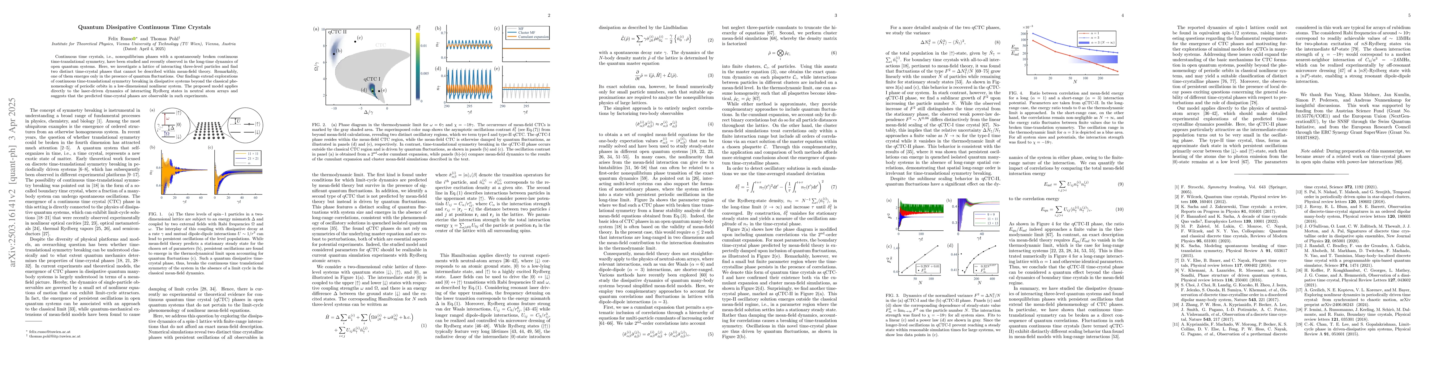 Thumbnail for Quantum Dissipative Continuous Time Crystals