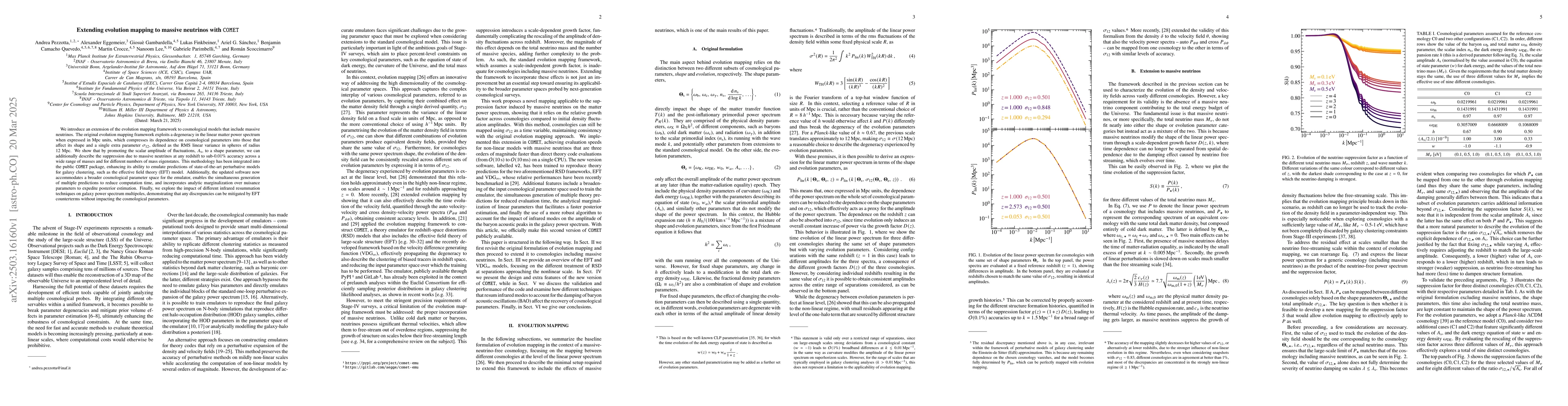 Thumbnail for Extending evolution mapping to massive neutrinos with COMET