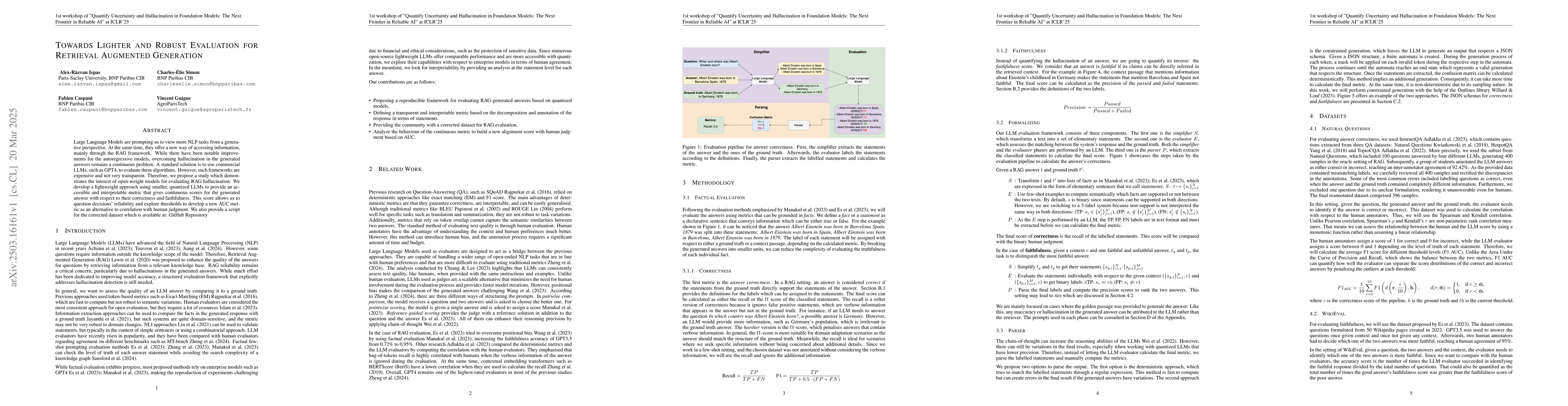 Thumbnail for Towards Lighter and Robust Evaluation for Retrieval Augmented Generation