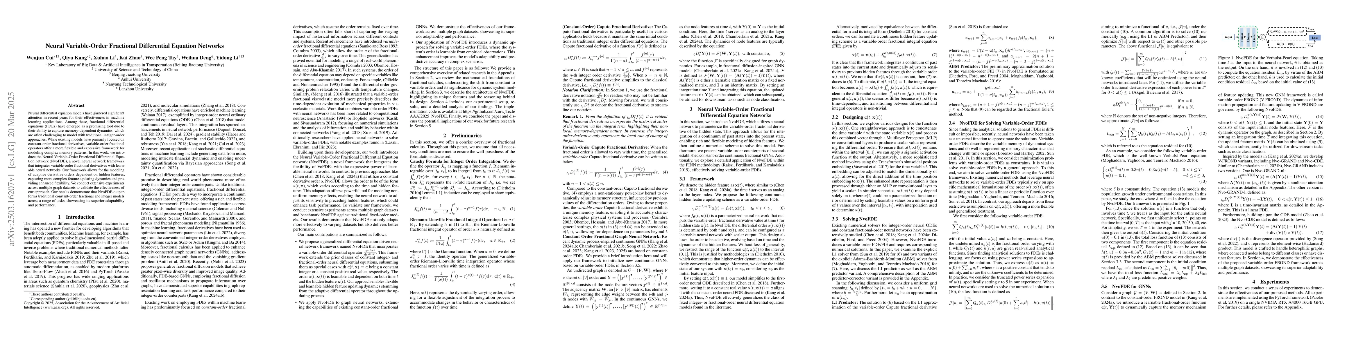 Thumbnail for Neural Variable-Order Fractional Differential Equation Networks