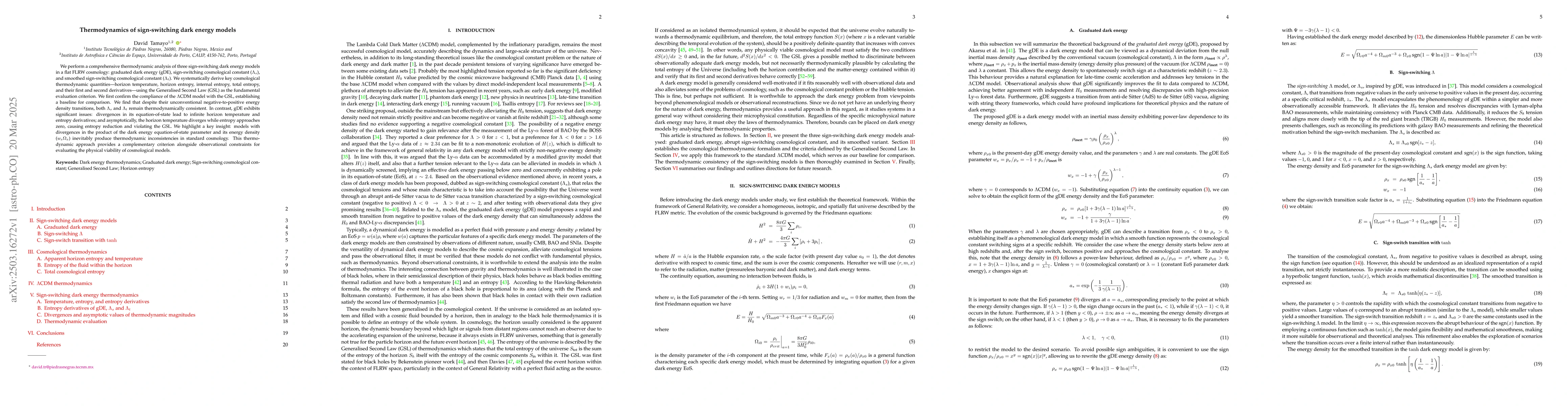 Thumbnail for Thermodynamics of sign-switching dark energy models
