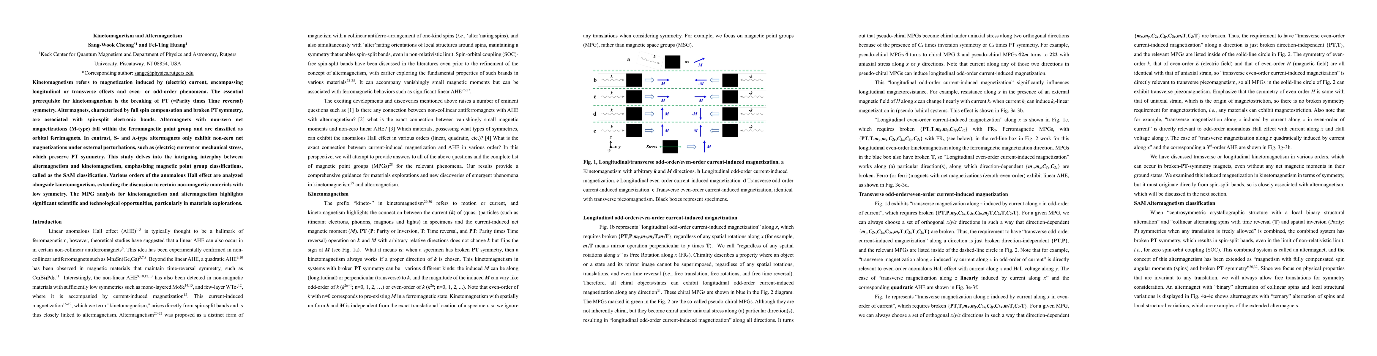 Thumbnail for Kinetomagnetism and Altermagnetism