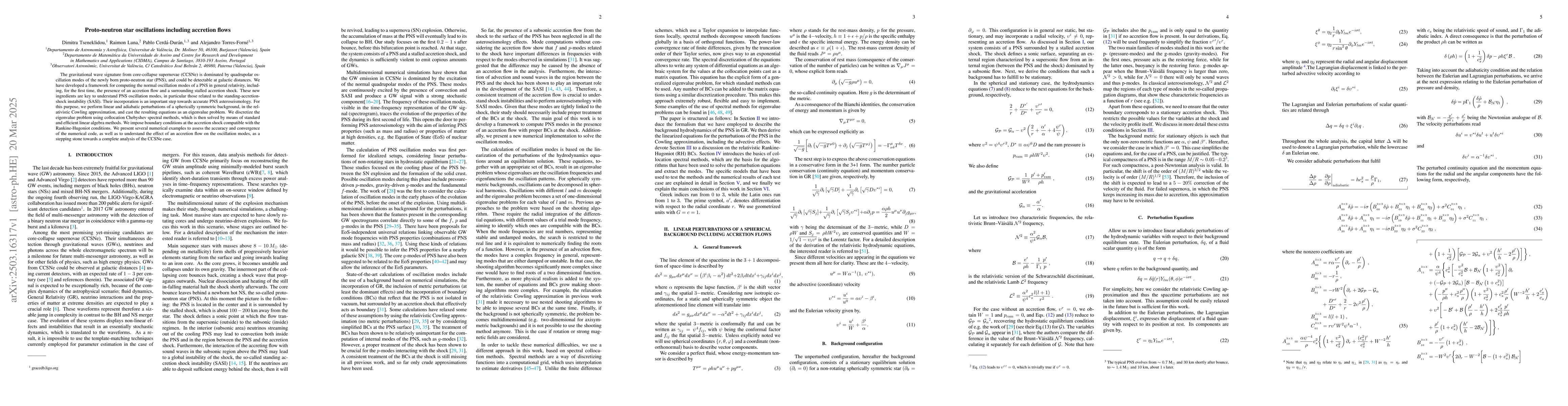 Thumbnail for Proto-neutron star oscillations including accretion flows