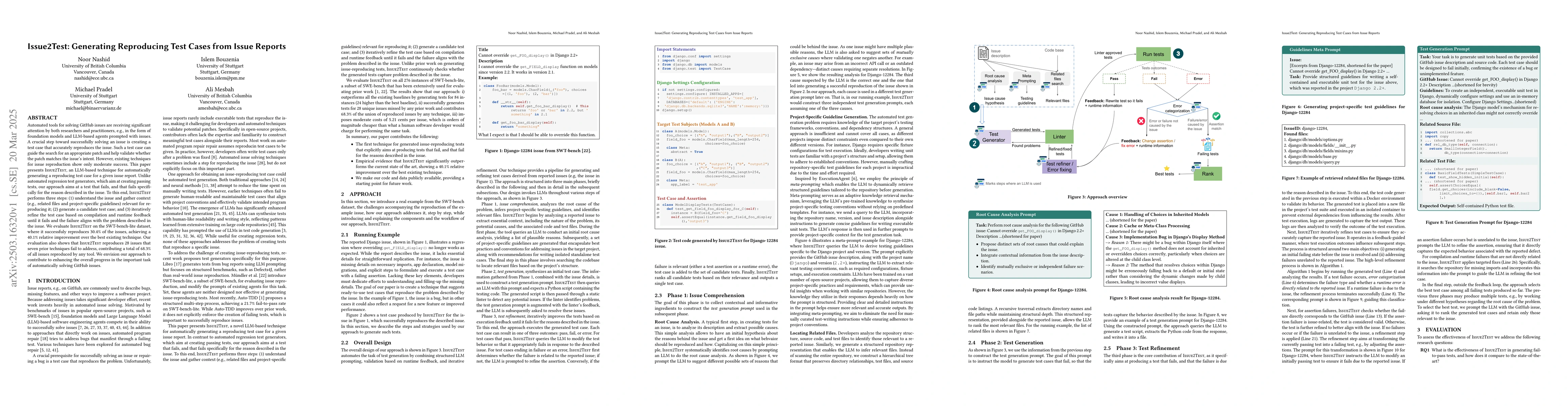 Thumbnail for Issue2Test: Generating Reproducing Test Cases from Issue Reports