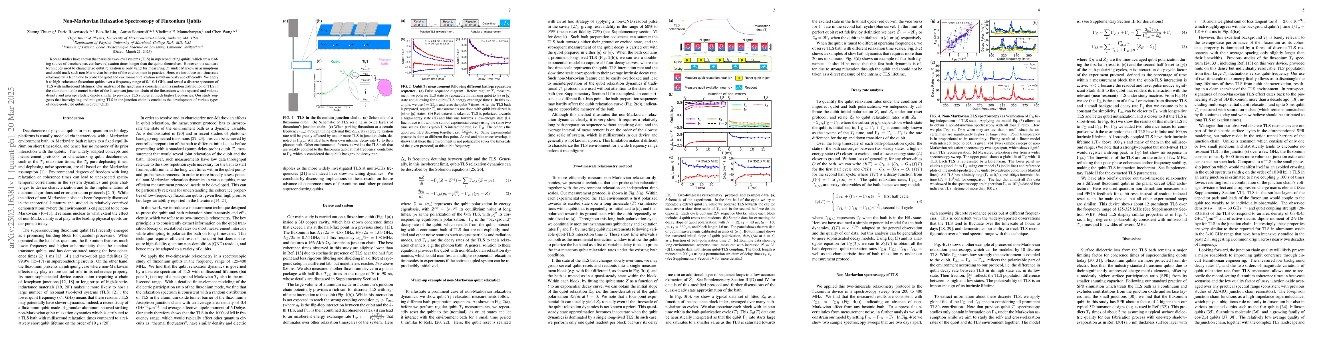 Thumbnail for Non-Markovian Relaxation Spectroscopy of Fluxonium Qubits