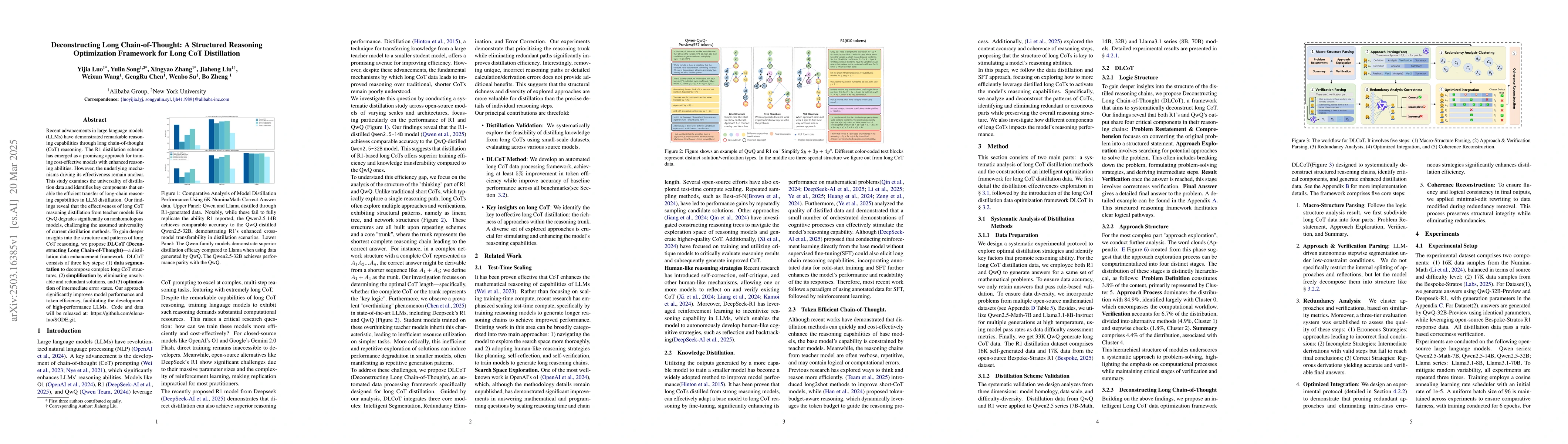 Thumbnail for Deconstructing Long Chain-of-Thought: A Structured Reasoning
  Optimization Framework for Long CoT Distillation