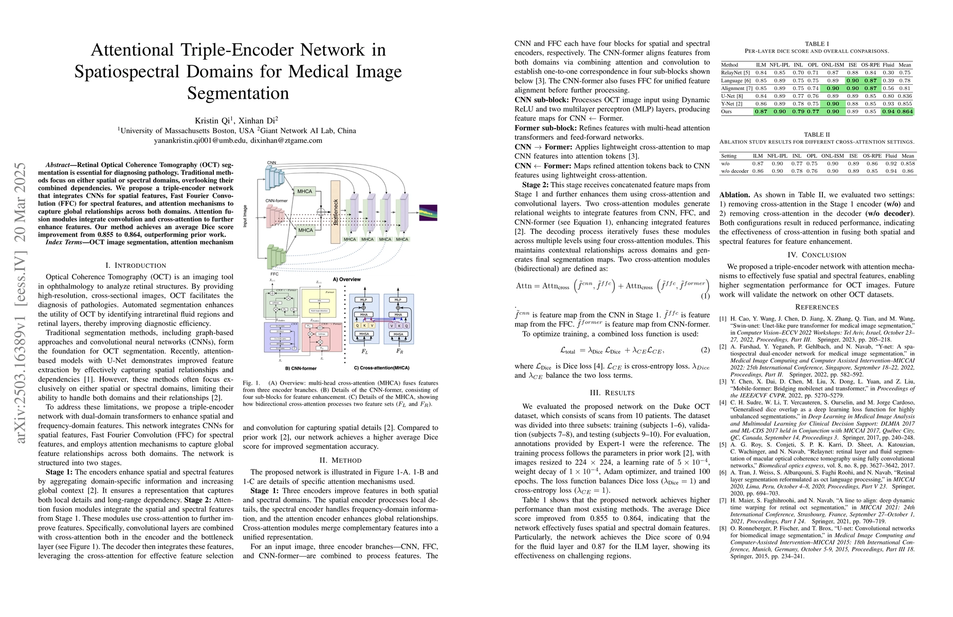 Thumbnail for Attentional Triple-Encoder Network in Spatiospectral Domains for Medical
  Image Segmentation