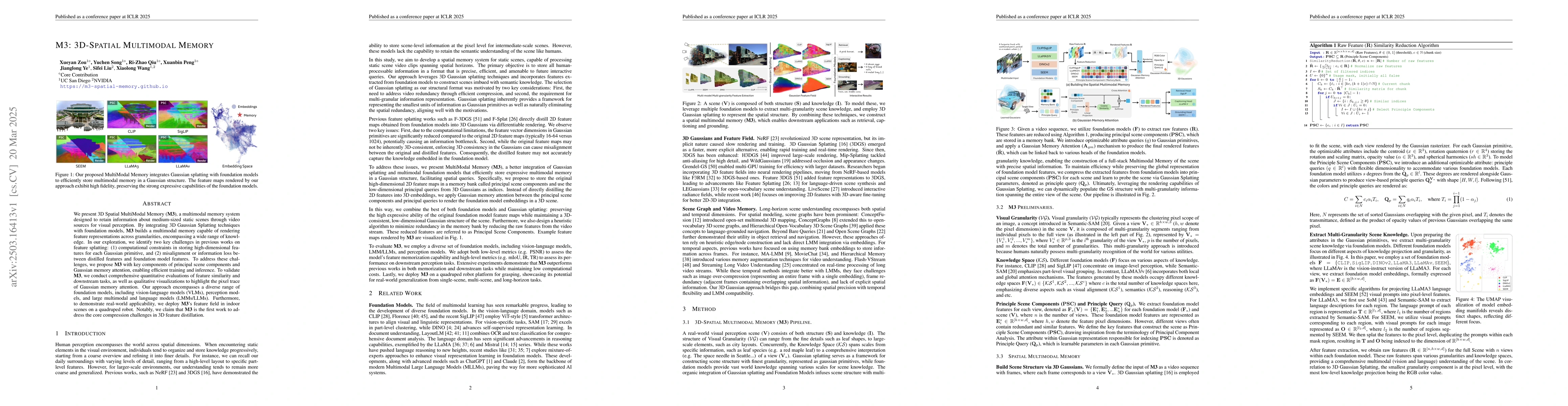 Thumbnail for M3: 3D-Spatial MultiModal Memory