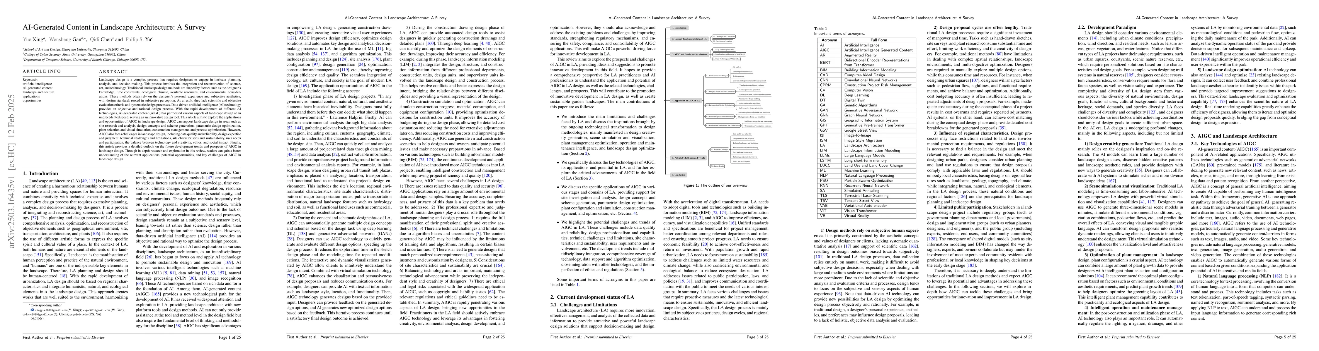 Thumbnail for AI-Generated Content in Landscape Architecture: A Survey