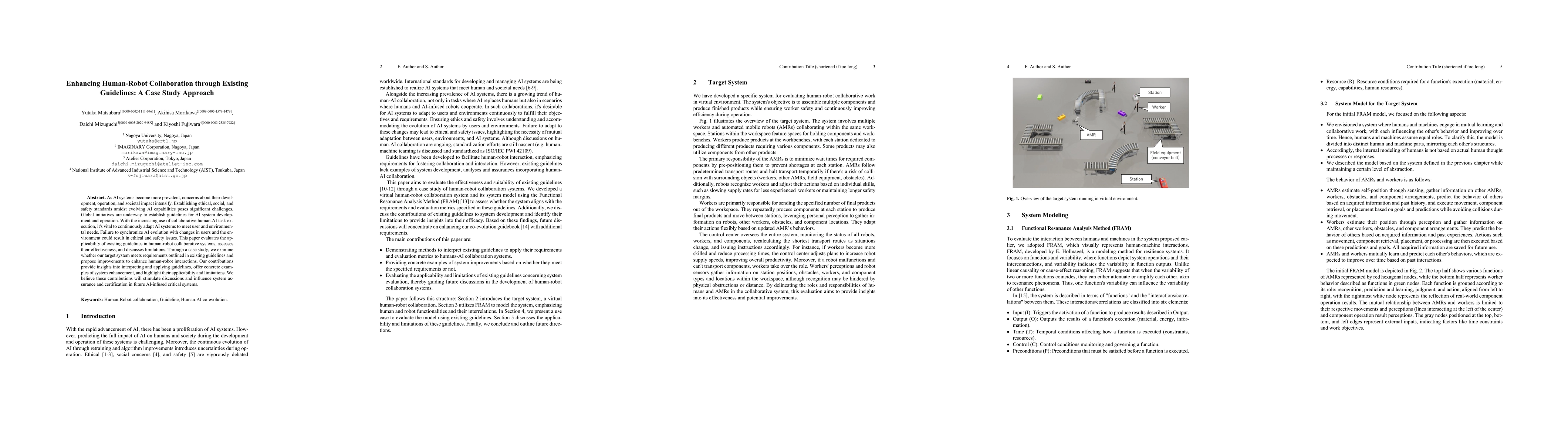 Thumbnail for Enhancing Human-Robot Collaboration through Existing Guidelines: A Case
  Study Approach