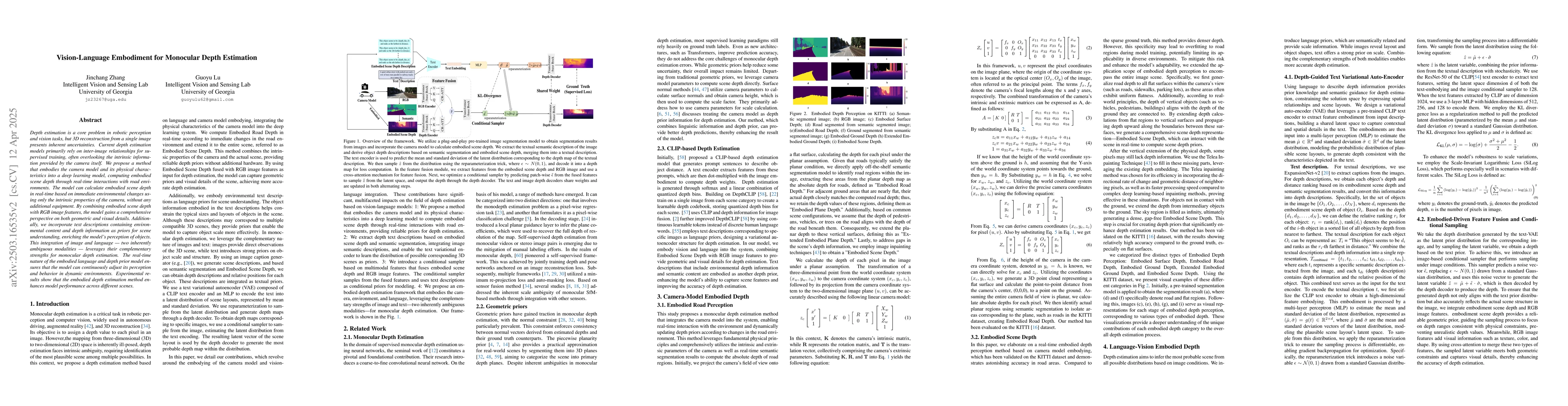 Thumbnail for Vision-Language Embodiment for Monocular Depth Estimation