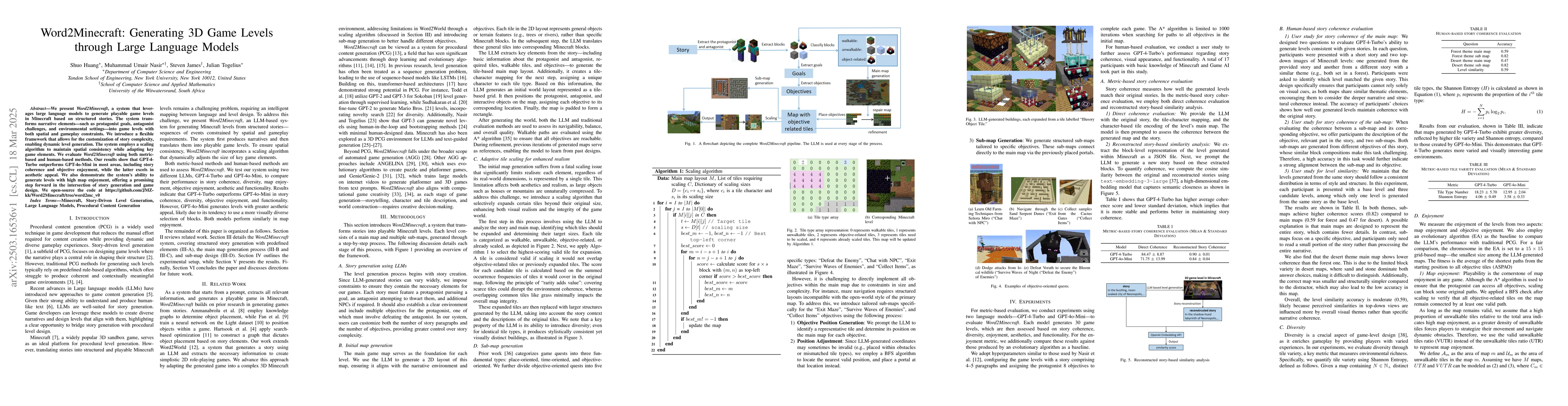 Thumbnail for Word2Minecraft: Generating 3D Game Levels through Large Language Models