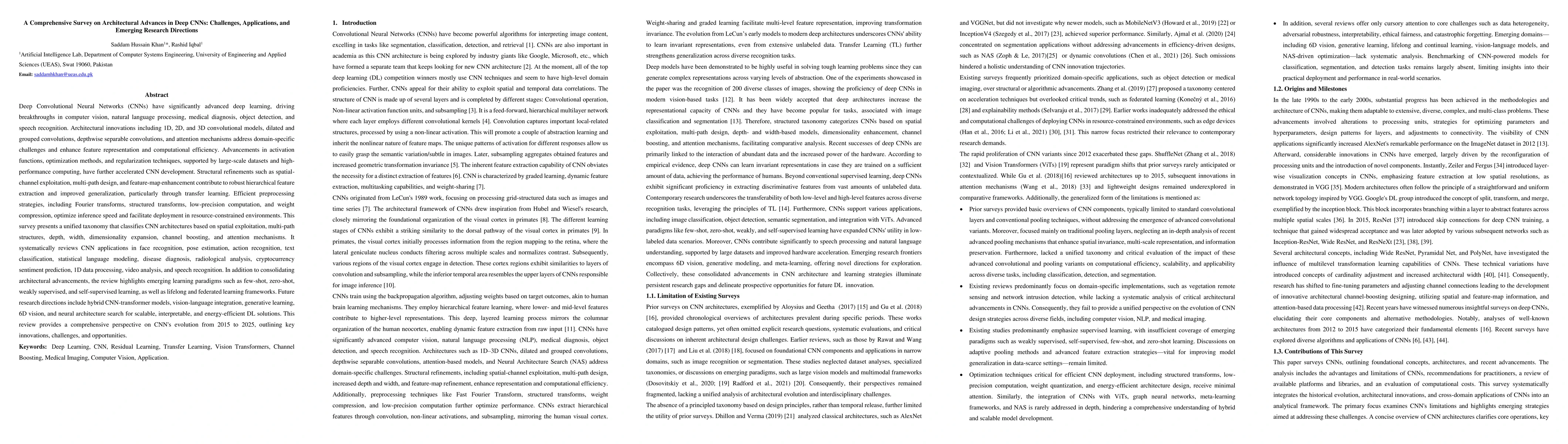 Thumbnail for A Comprehensive Survey on Architectural Advances in Deep CNNs:
  Challenges, Applications, and Emerging Research Directions