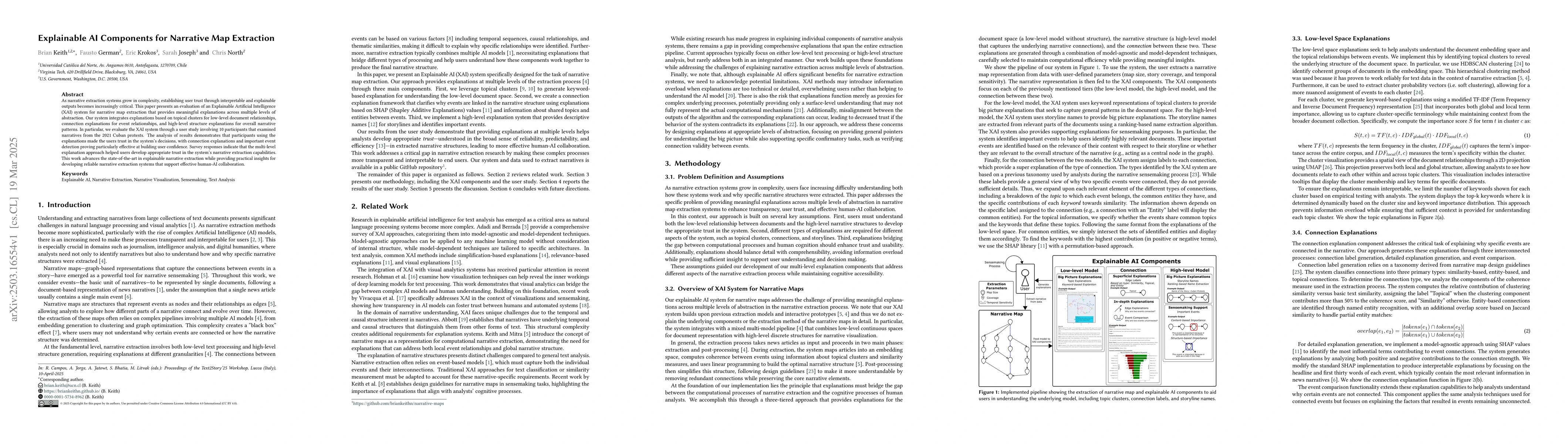 Thumbnail for Explainable AI Components for Narrative Map Extraction